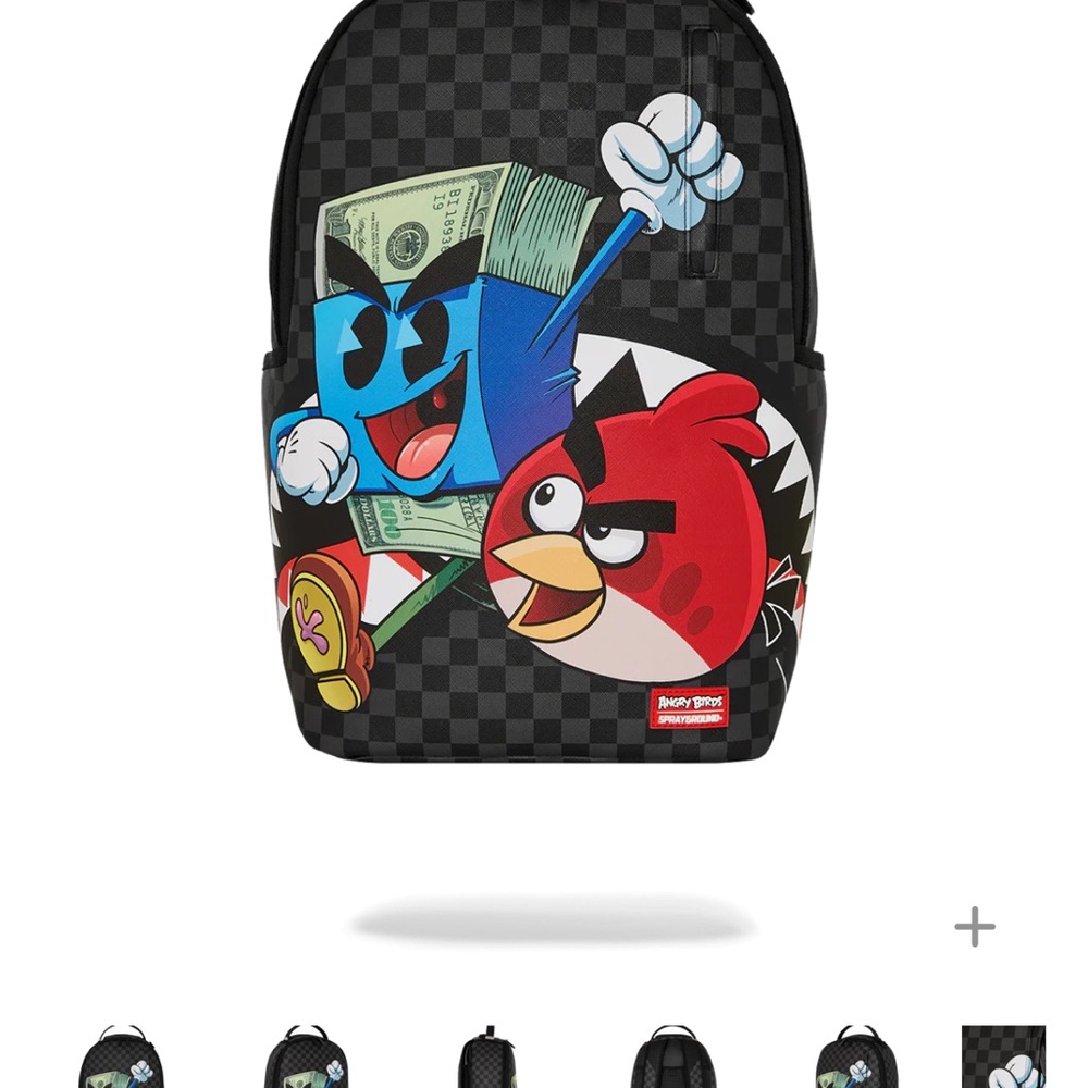 Sprayground Black Checkered Backpack (Firm Price)